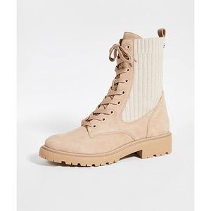 Sam Edelman Lydell Mixed Media Combat Boot Women’s Size 8.5 $180 NWT